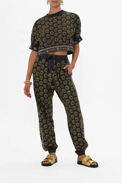 Camilla Jersey Track Pant With Side Panels Defy Gravity In Black