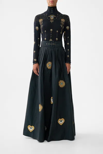 Camilla Jersey Turtleneck Amulets And Alchemy In Black