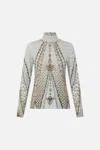 Camilla Jersey Turtleneck Sahara Starlet