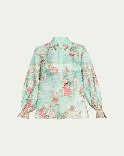 CAMILLA JEWELLERY MUSEUM CURVED COLLAR BLOUSE
