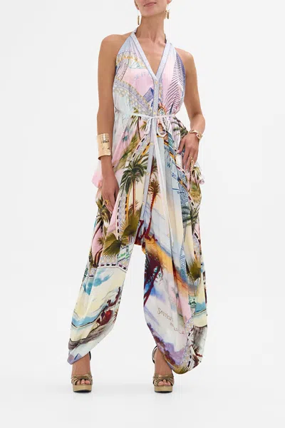 Camilla Jumpsuit With Drop Crotch Call Me In Cairo In Multi
