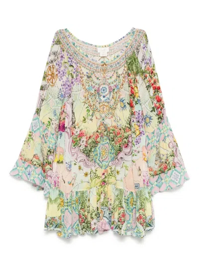 Camilla Just Coasting A-line Dress In Multi