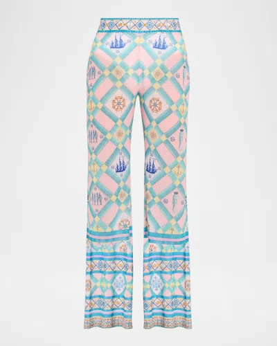 Camilla Just Coasting Mesh Beach Pants In Blue