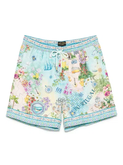 Camilla Just Coasting Swim Shorts In Blue