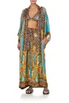 Camilla Kimono Coat Dripping In Decadence In Multi