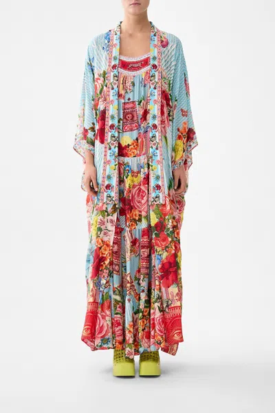 Camilla Kimono Layer With Collar Papers And Curious Capers In Multi