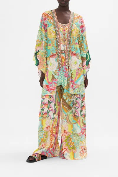 Camilla Kimono With Long Underlayer An Italian Welcome In Yellow