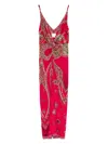 CAMILLA KISSED BY A COBRA STRAPPY TWIST FRONT DRESS