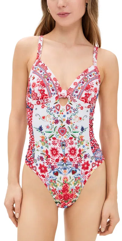 CAMILLA KNOT FRONT PANELLED ONE PIECE FAITH, LUCK & JUSTICE