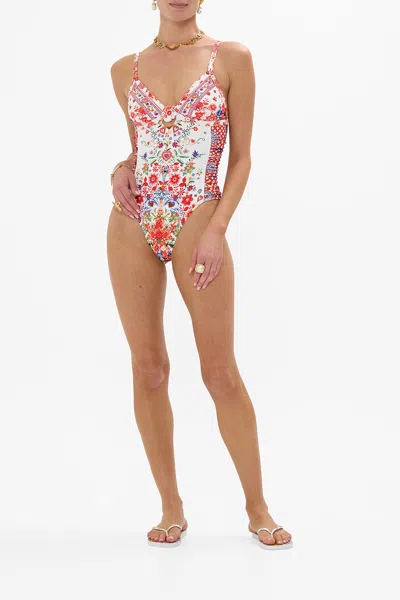 Camilla Knot Front Panelled One Piece Faith In Multi
