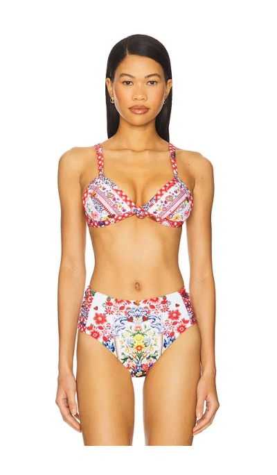 CAMILLA KNOT FRONT TRI BIKINI TOP