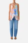 Camilla Knotted Scarf Top Topkapi Pop In Multi