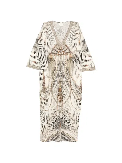 Camilla Lady Lionheart Maxi Dress In Neutral