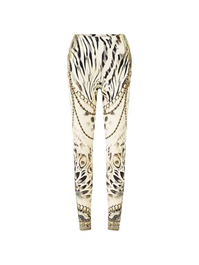 Camilla Lady Lionheart Printed Leggings In Neutral