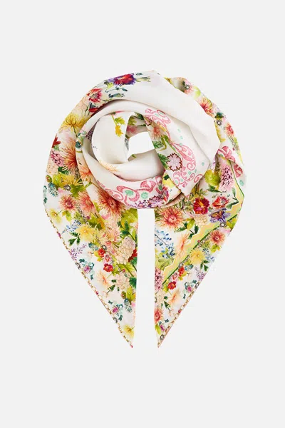 Camilla Large Crystalled Silk Square Scarf The Call Of Catalonia In Multi