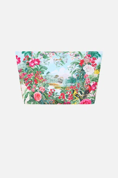 Camilla Large Makeup Clutch La Belle Botanique In Multi
