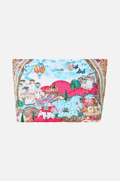 Camilla Large Makeup Clutch Miniature Moments In Pattern
