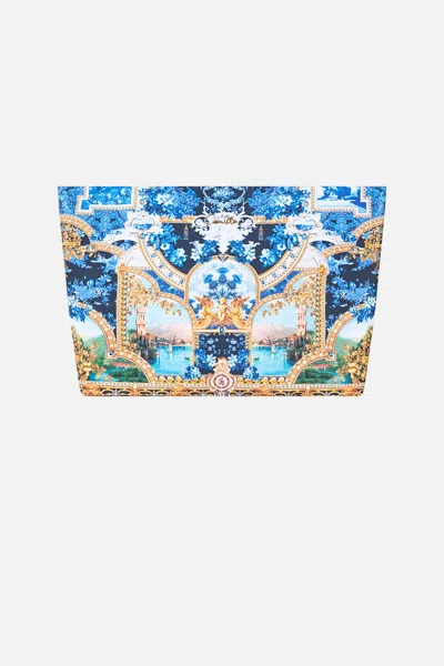Camilla Large Makeup Clutch Sweet Sacré Bleu In Blue