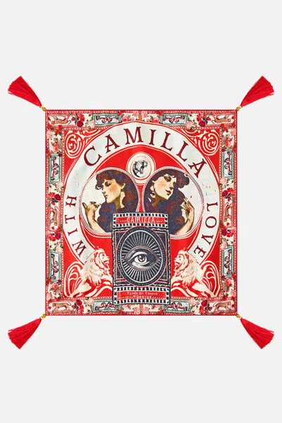 Camilla Large Square Cushion High Class Hookah In Red