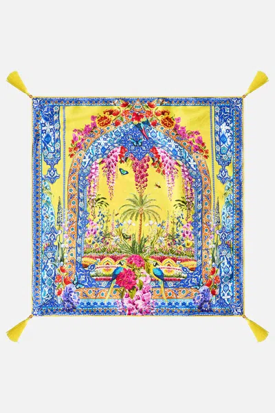 Camilla Large Square Cushion Sultanahmet Summer In Multi