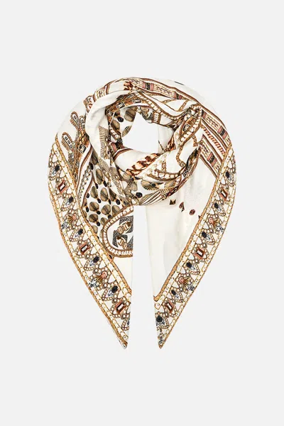 Camilla Large Square Scarf Goddess Energy In Neutral
