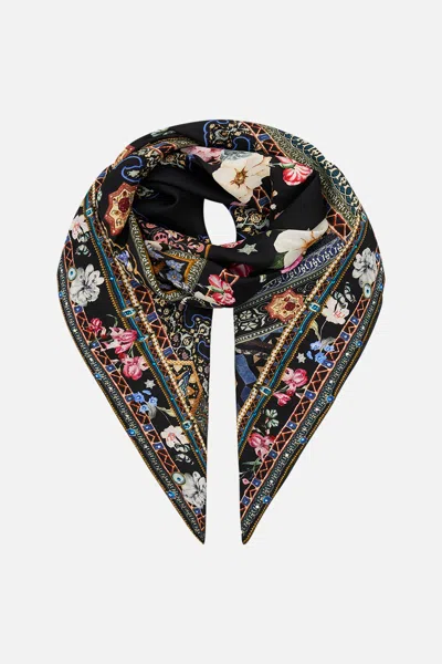 Camilla Large Square Scarf Midnight In Monserrate In Multi