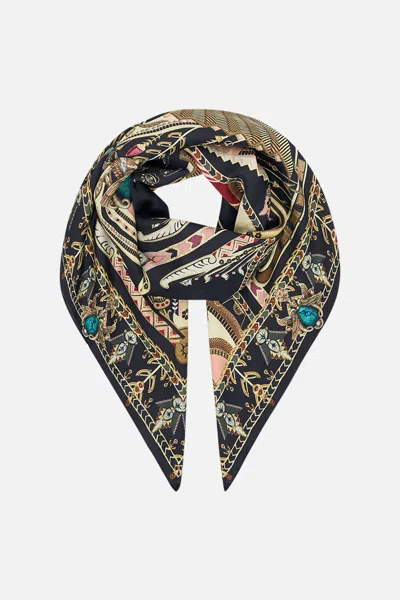 Camilla Large Square Scarf They Called Her Nefertari In Green