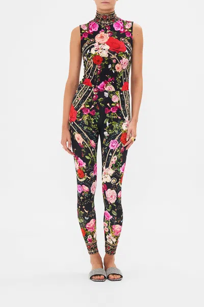 Camilla Leggings Reservation For Love In Black/red