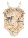 Camilla Leopard-print Swimsuit In Neutral