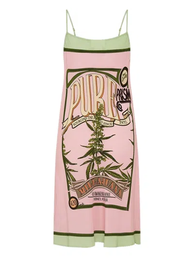 Camilla Lets Chase Rainbows Mini Dress In Pink