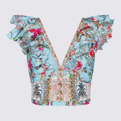 Camilla Top Sultans And Queens In Blue