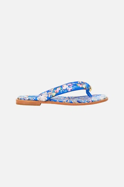Camilla Lina Padded Thongs Ottoman Opulence In Multi