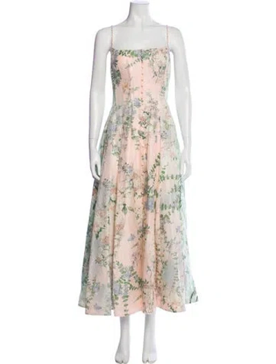 Pre-owned Camilla Linen Long Dress W/ Tags In White