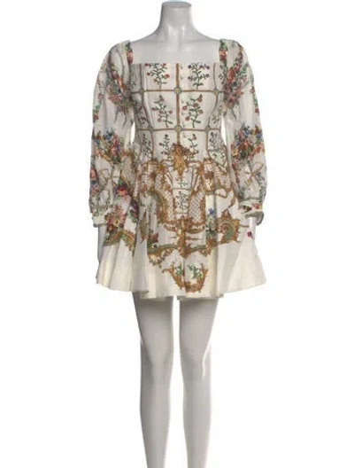 Pre-owned Camilla Linen Mini Dress W/ Tags In Purple