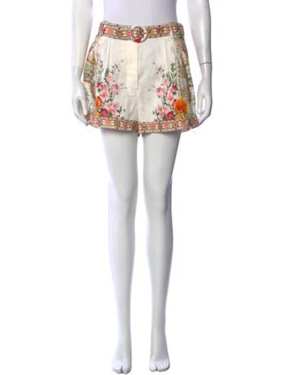 Pre-owned Camilla Linen Mini Shorts In Green