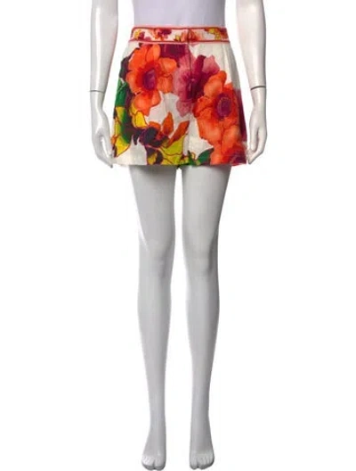 Pre-owned Camilla Linen Mini Shorts In Red