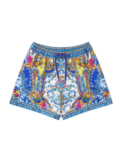 Camilla Little Boy's & Boy's Baroque Board Shorts In Blue