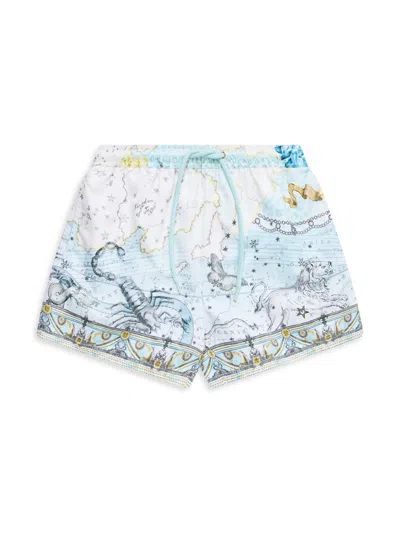 Camilla Little Boy' & Boy's Boardshort 4-10 In Blue
