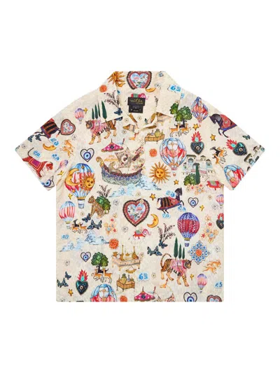 Camilla Kids' Little Boy's & Boy's Kapadoyka Kitsch Camp Shirt In Multi