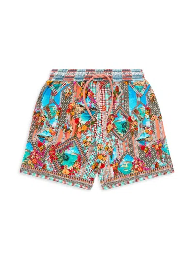 Camilla Kids' Little Boy's And Boy's Printed Track Shorts In Multi