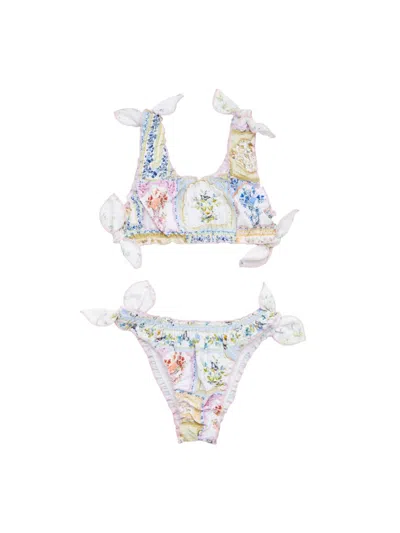 Camilla Little Girl's & Girl's Bow Bikini In Multi