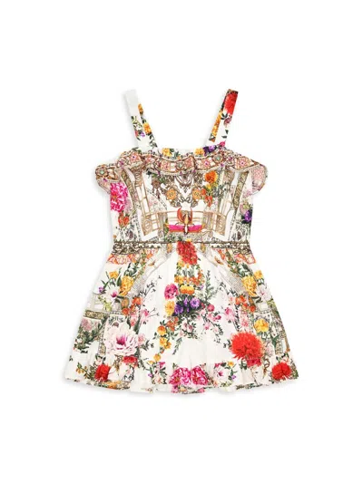 Camilla Little Girl's & Girl's Egyptian Rose Frill Playsuit In Pink