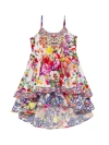 CAMILLA LITTLE GIRL'S & GIRL'S FLORAL PRINT TIERED HIGH-LOW DRESS