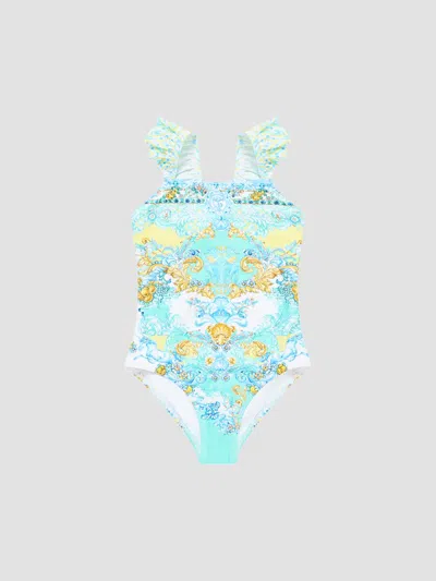 Camilla Little Girl's & Girl's Printed One-piece Swimsuit In Blue
