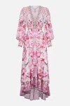 Camilla Long Button Front Dress Botanical Novella