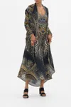 Camilla Long Casual Jacket With Pockets Cat Worship