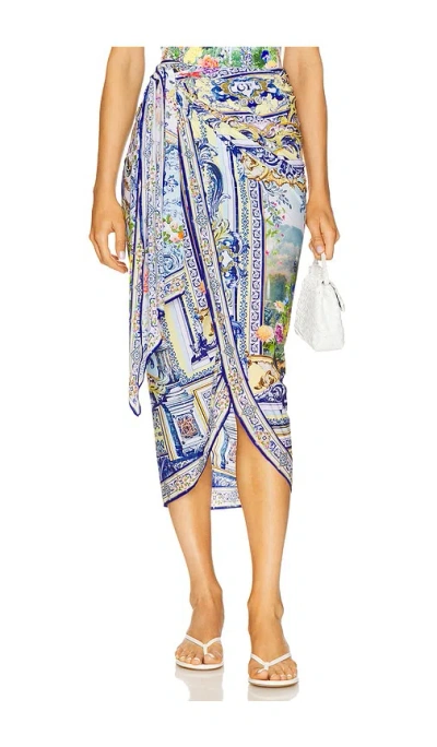 CAMILLA LONG EYELET SARONG