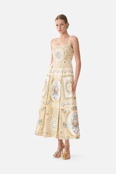 Camilla Long Fit And Flare Dress A Beloved Boudoir In Brown