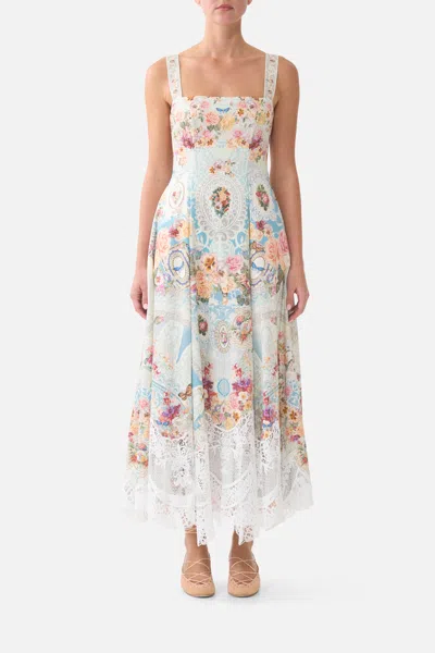 Camilla Long Fit And Flare Dress A Taste For Lace In Multi