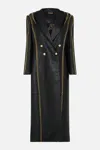 Camilla Long Leather Coat With Hood Call Me Cleopatra
